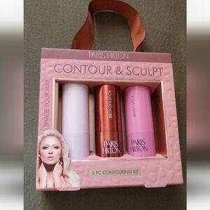 3 Pcs Contour Ket Paris Hilton Highlighter, Blush & Contour Sticks Set New